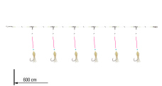Redfish rig Circle-Hook Grandwave Daiwa 600 cm