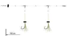 Wolffish rig rattlin Grandwave Daiwa 150 cm