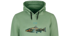 Hoodie DAIWA D-VEC Trout - green