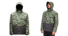 Jacket Gore-Tex® GRUNDÉNS Downrigger - Camo Green/Anchor