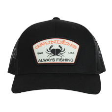Cap GRUNDÉNS Always Fishing Trucker- Black
