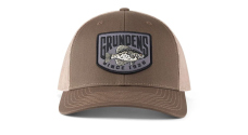 Cap GRUNDÉNS Crappie Patch Trucker - Driftwood/Khaki