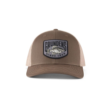 Cap GRUNDÉNS Crappie Patch Trucker - Driftwood/Khaki