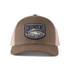 Cap GRUNDÉNS Crappie Patch Trucker - Driftwood/Khaki
