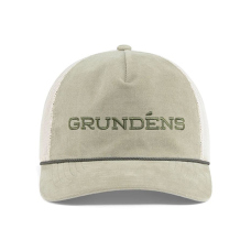 Cap GRUNDÉNS Cord Wordmark Trucker - Light Olive