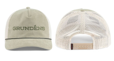 Cap GRUNDÉNS Cord Wordmark Trucker - Light Olive