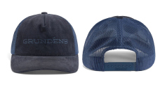 Cap GRUNDÉNS Cord Wordmark Trucker - Navy
