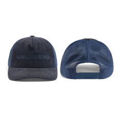 Cap GRUNDÉNS Cord Wordmark Trucker - Navy