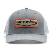 Cap GRUNDÉNS We Are Fishing Trucker - Heather Grey/White