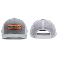 Cap GRUNDÉNS We Are Fishing Trucker - Heather Grey/White