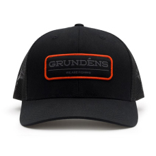 Cap GRUNDÉNS We Are Fishing Trucker - Solid Black