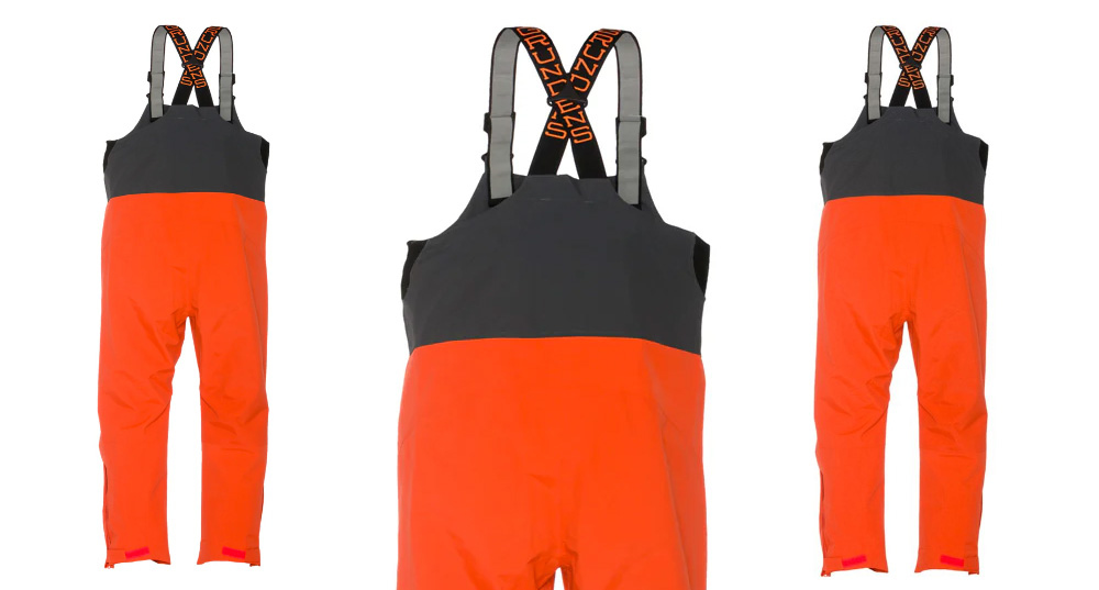 Pants GRUNDÉNS Full Share Bib - Orange/Grey