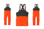 Pants GRUNDÉNS Full Share Bib - Orange/Grey