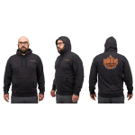 Hoodie GRUNDÉNS Displacement DWR Logo Anchor - Black