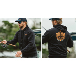 Hoodie GRUNDÉNS Displacement DWR Logo Anchor - Black