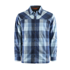Lined Shacket GRUNDÉNS Bankside – Ocean Plaid
