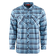 Flannel Shirt GRUNDÉNS Dungeness Seawool - Captains Blue Flannel Shirt GRUNDÉNS Dungeness Seawool - Captains Blue