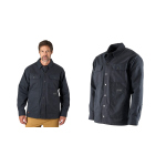 Lined Shacket GRUNDÉNS Jetty - Black
