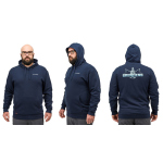 Hoodie GRUNDÉNS Logo Boat - Dark Navy