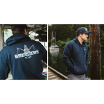 Hoodie GRUNDÉNS Logo Boat - Dark Navy