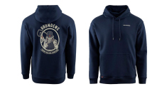 Hoodie GRUNDÉNS Displacement DWR Guides - Dark Navy