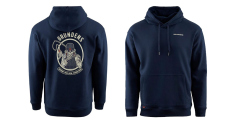 Hoodie GRUNDÉNS Displacement DWR Guides - Dark Navy