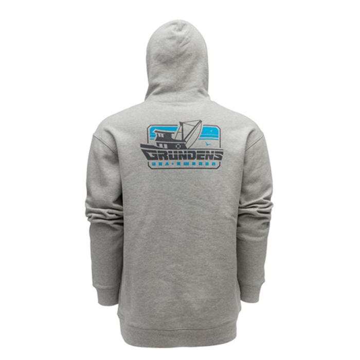 Hoodie GRUNDÉNS Displacement DWR Commercial Boat - Athletic Heather Hoodie GRUNDÉNS Displacement DWR Commercial Boat - Athletic Heather