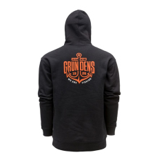Hoodie GRUNDÉNS Displacement DWR Logo Anchor - Black Hoodie GRUNDÉNS Displacement DWR Logo Anchor - Black