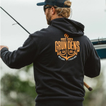 Hoodie GRUNDÉNS Displacement DWR Logo Anchor - Black