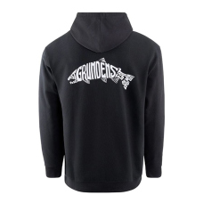 Hoodie GRUNDÉNS Eat Your Words DWR HD - Black Salmon