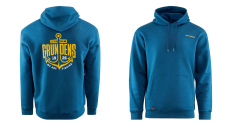 Hoodie GRUNDÉNS Displacement DWR Logo Anchor - Navy Heather