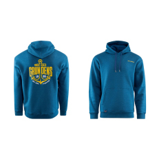 Hoodie GRUNDÉNS Displacement DWR Logo Anchor - Navy Heather Hoodie GRUNDÉNS Displacement DWR Logo Anchor - Navy Heather