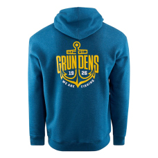 Hoodie GRUNDÉNS Displacement DWR Logo Anchor - Navy Heather Hoodie GRUNDÉNS Displacement DWR Logo Anchor - Navy Heather