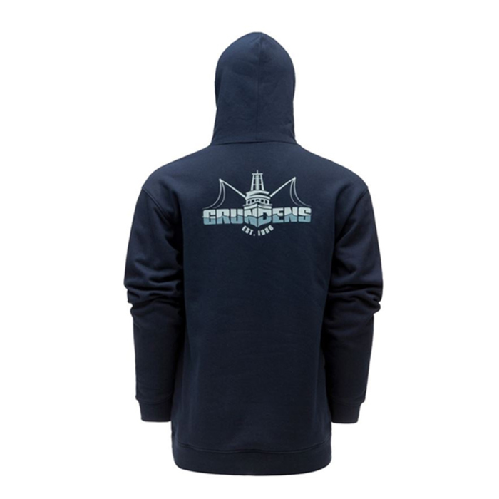 Hoodie GRUNDÉNS Logo Boat - Dark Navy Hoodie GRUNDÉNS Logo Boat - Dark Navy