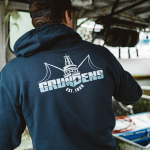 Hoodie GRUNDÉNS Logo Boat - Dark Navy