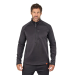 Thermal Hoodie GRUNDÉNS Grundies 1/2 Zip - Black