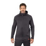 Thermal hoodie GRUNDÉNS Grundies FZ - Black