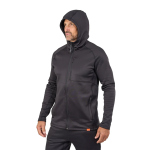 Thermal hoodie GRUNDÉNS Grundies FZ - Black