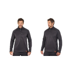 Thermal Hoodie GRUNDÉNS Grundies 1/2 Zip - Black