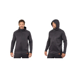 Thermal hoodie GRUNDÉNS Grundies FZ - Black