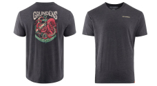 T-Shirt GRUNDÉNS Octo-Trout - Heather Charcoal