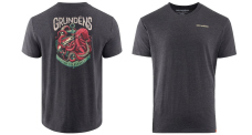 T-Shirt GRUNDÉNS Octo-Trout - Heather Charcoal