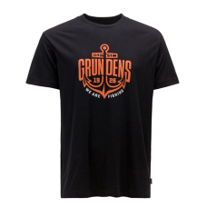 T-Shirt GRUNDÉNS Logo Anchor - Black