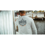 UV T-shirt GRUNDÉNS Logo Anchor LS Tech Tee - Grey Mist