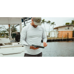 UV T-shirt GRUNDÉNS Logo Anchor LS Tech Tee - Grey Mist