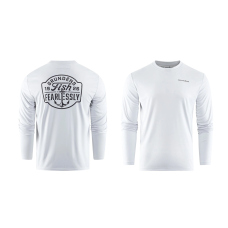 UV T-shirt GRUNDÉNS Fish Fearlessly LS Tech Tee - Grey Mist