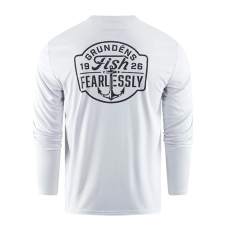 UV T-shirt GRUNDÉNS Fish Fearlessly LS Tech Tee - Grey Mist