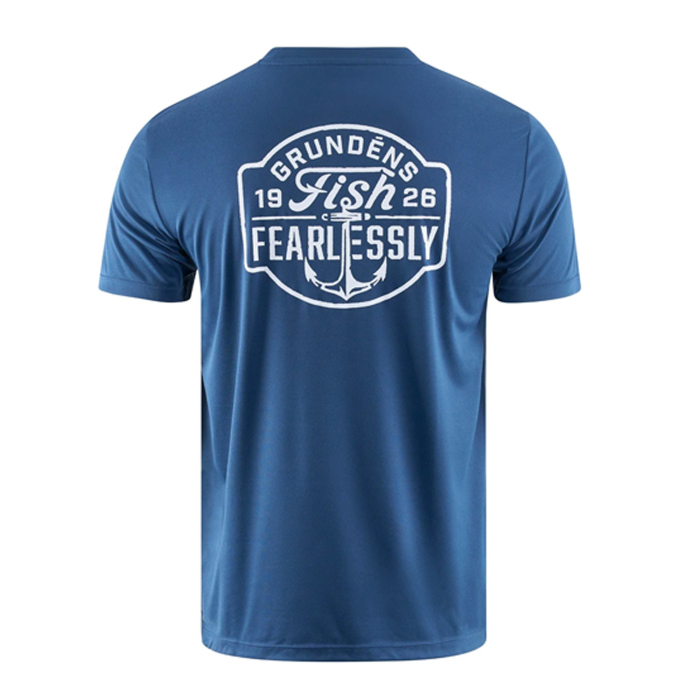 UV T-shirt GRUNDÉNS Fish Fearlessly Tech Tee - Blue Abyss UV T-shirt GRUNDÉNS Fish Fearlessly Tech Tee - Blue Abyss