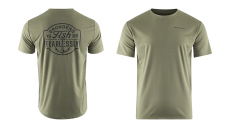 UV T-shirt GRUNDÉNS Fish Fearlessly Tech Tee - Forest