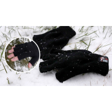 Knitted fingerless gloves REDBASS